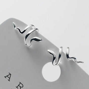 DAIIIBABYYY  -  Punk Animals Clip Earrings for Women Man Exquisite Snake Fake Piercing Ear Cuff Without Holes Faux Clip on Earcuff Earrings
